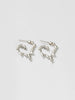 WOLF CIRCUS MIRIAM SMALL MELTED HEART HOOP STERLING SILVER