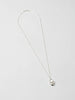 WOLF CIRCUS HEART LOCK CHARM NECKLACE STERLING SILVER