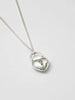 WOLF CIRCUS HEART LOCK CHARM NECKLACE STERLING SILVER