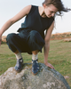 A WOVEN PLANE WOMENS MERINO WOOL AND COTTON LONGER SOCKS