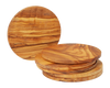 REDECKER COASTER SET OF 6 OILED OLIVE WOOD