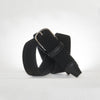 ANDERSONS WOVEN ELASTIC BELT WITH LEATHER TRIM - 35MM