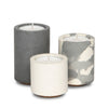 CONCRETE + WAX MODULAR CONCRETE TEALIGHT TRIO  LIME, BASIL & MANDARIN