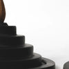 TRIQIS ORIGANI BLACK TOWER CONE INCENSE HOLDER