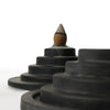 TRIQIS ORIGANI BLACK TOWER CONE INCENSE HOLDER