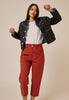 SIDELINE PETRA JACKET BLACK PRINT