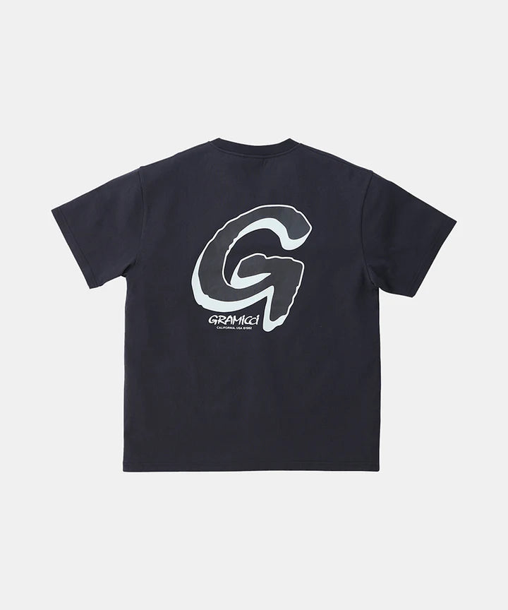 グラミチ Gramicci big G logo backprint t-shirt in black メンズ - T