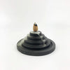 TRIQIS ORIGANI BLACK TOWER CONE INCENSE HOLDER