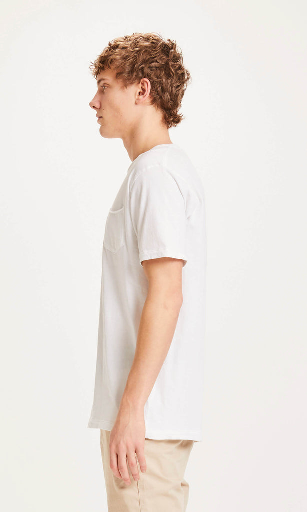 KNOWLEDGE COTTON APPAREL ALDER BASIC CHEST POCKET TEE Good Story