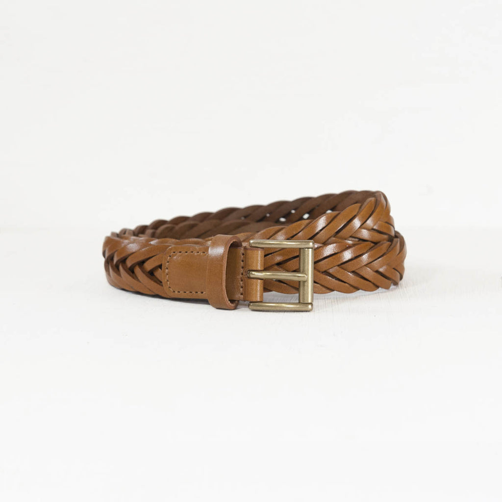 ANDERSONS WOMENS PLEAT LEATHER BELT