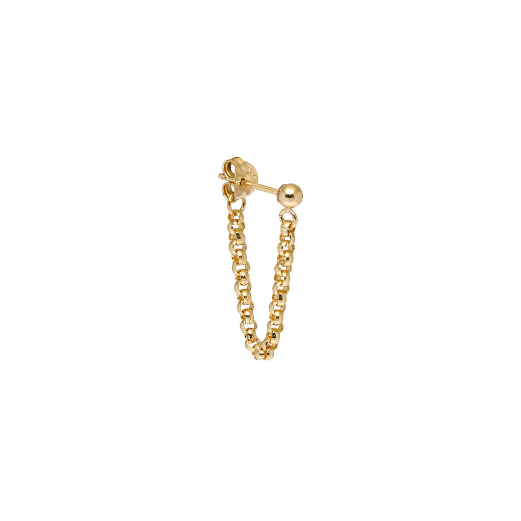 NAGLE AND SISTERS SINGLE SHORT CHAIN LOOP EARRING