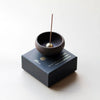 UME WABI SABI STONEWARE MUD CLAY INCENSE BOWL